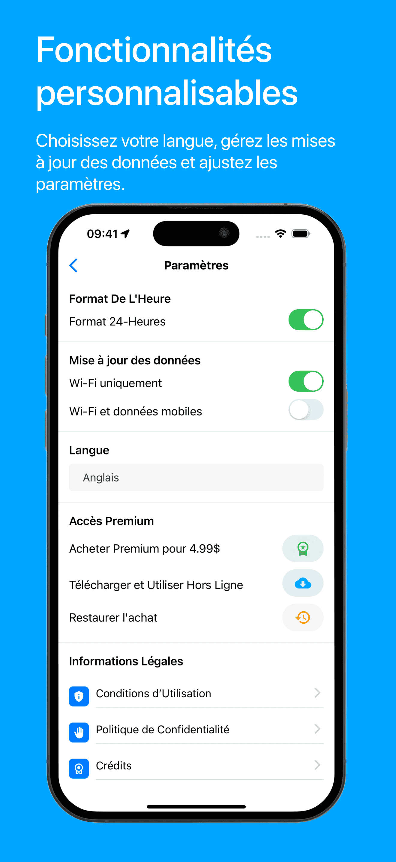 Visit Baku settingsPage Screenshot